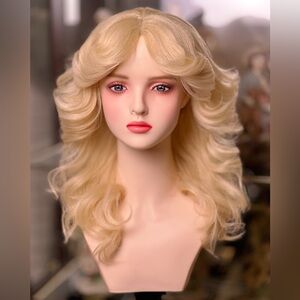 70s Blonde HardFront Wig
